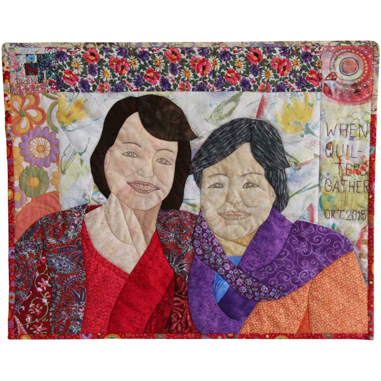 Ruth and I or When Quilters gather